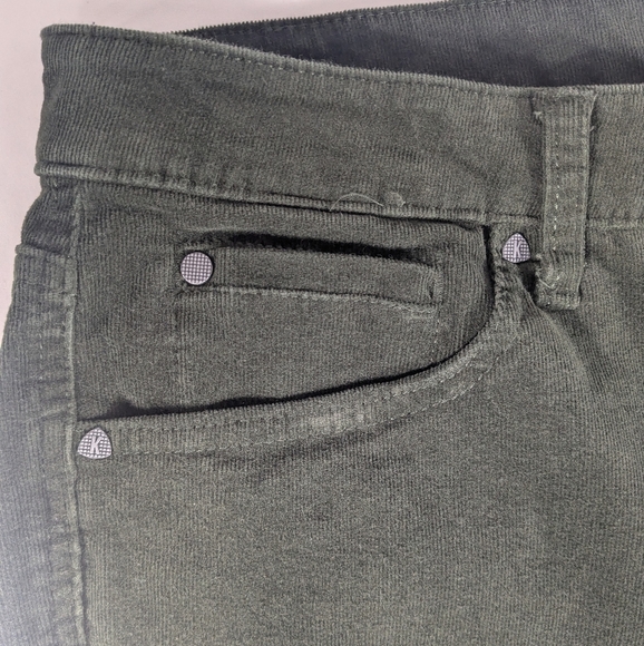 KUT FROM THE KLOTH High Rise Diana Fab Ab Skinny Green Corduroy Pant Size 16W - Picture 5 of 12